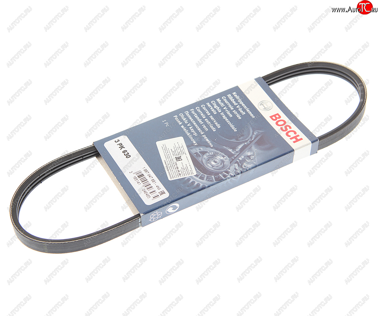 369 р. Ремень приводной поликлиновой 3PK630 BOSCH BOSCH 1987947881 BOSCH 1987947881  с доставкой в г. Керчь