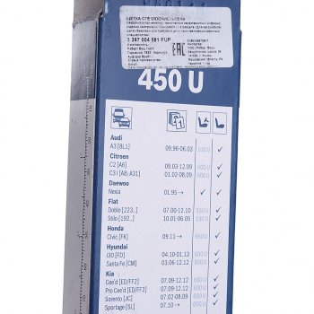 699 р. Щетка стеклоочистителя 450мм Twin BOSCH BOSCH 3397004581 BOSCH 3397004581  с доставкой в г. Керчь. Увеличить фотографию 4