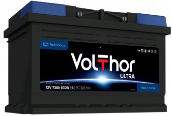 Аккумулятор VOLTHOR Ultra 73Ач обратная полярность,низкий VOLTHOR 6ст73(0) 57309