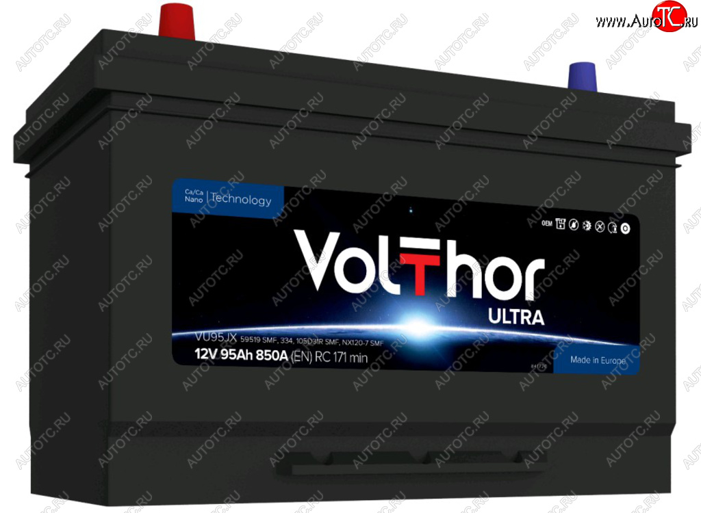 14 499 р. Аккумулятор VOLTHOR Ultra 95Ач VOLTHOR 6ст95(1) 59519 d31  с доставкой в г. Керчь