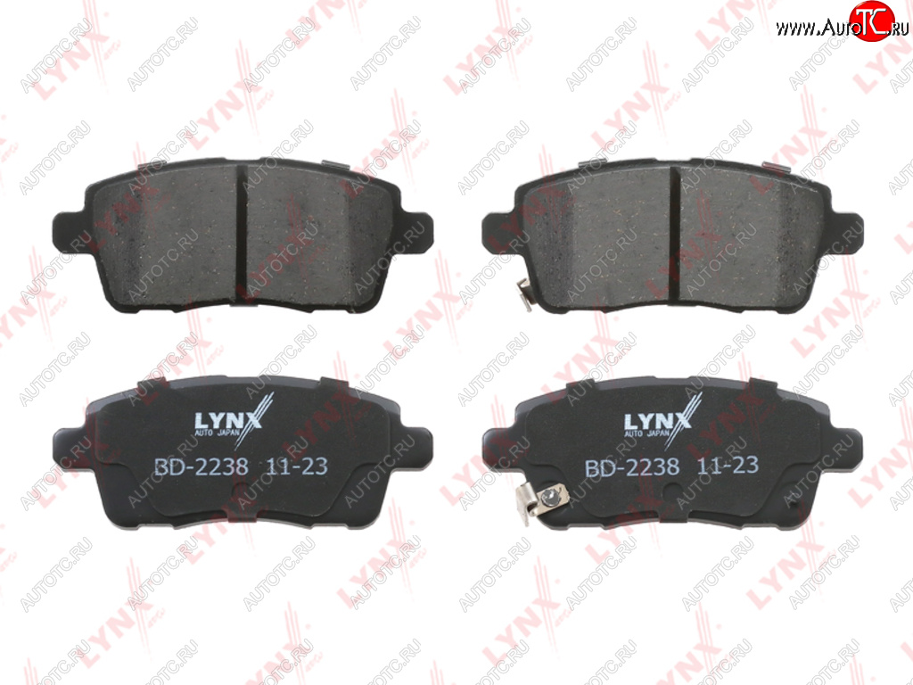 1 379 р. Колодки тормозные CHERY Tiggo 7 (20-) EXEED LX (22-) задние (4шт.) LYNX LYNX bd2238  с доставкой в г. Керчь