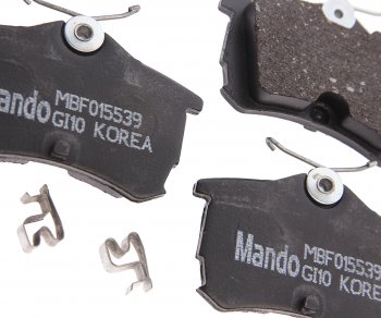 1 359 р. Колодки тормозные HONDA Accord (2.0/2.2/2.4) (98-02) задние (4шт.) MANDO MANDO mbf015539 MANDO mbf015539  с доставкой в г. Керчь. Увеличить фотографию 2