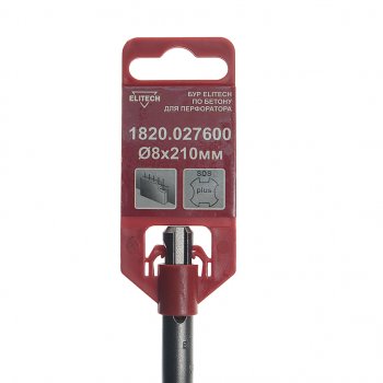 97 р. Бур SDS+ 8х210мм ELITECH ELITECH 1820.027600  с доставкой в г. Керчь. Увеличить фотографию 3