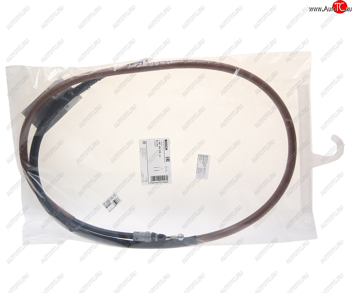 2 399 р. Трос стояночного тормоза PEUGEOT Expert (07-) CITROEN Jumpy (07-) BOSCH BOSCH 1987482008  с доставкой в г. Керчь