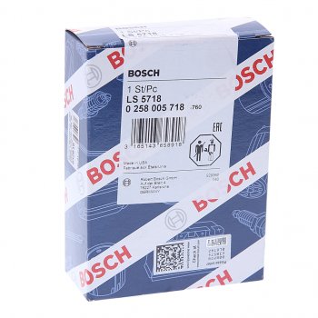 4 599 р. Датчик кислорода FORD Focus (98-04),Mondeo MAZDA Tribute (00-08) перед катализатором BOSCH BOSCH 0258005718 BOSCH 0258005718  с доставкой в г. Керчь. Увеличить фотографию 2