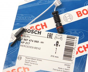 230 р. Датчик износа тормозных колодок MERCEDES G (W460,W463) переднийзадний BOSCH BOSCH 1987474969  с доставкой в г. Керчь. Увеличить фотографию 2