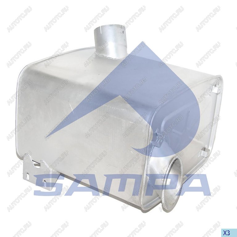 24 699 р. Глушитель MERCEDES Axor (02-04) SAMPA SAMPA 010.451  с доставкой в г. Керчь