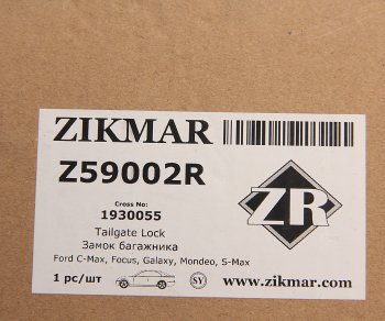 4 849 р. Замок крышки багажника FORD Focus (08-) ZIKMAR ZIKMAR z59002r  с доставкой в г. Керчь. Увеличить фотографию 4