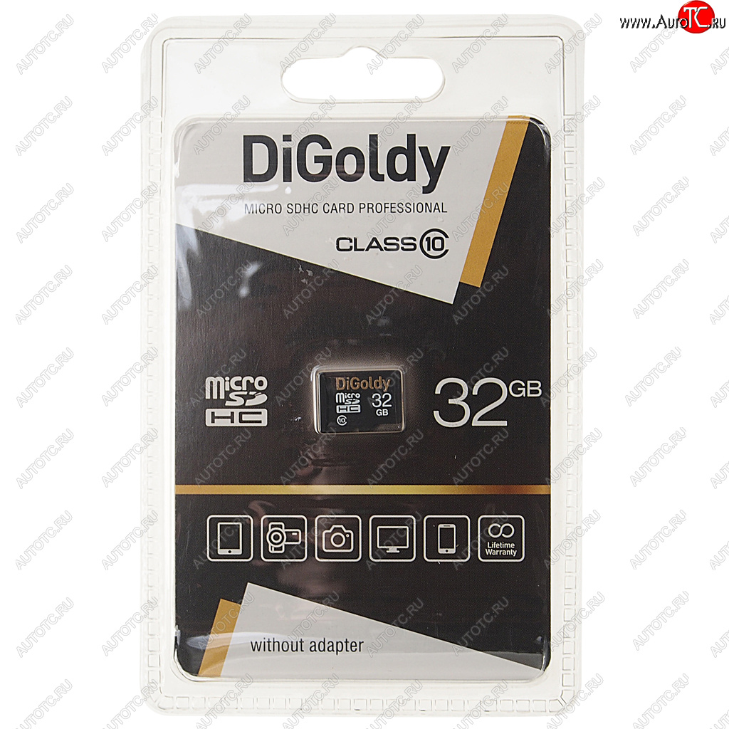 419 р. Карта памяти 32GB MicroSD class 10 DIGOLDY DIGOLDY dg0032gcsdhc10-wa-ad  с доставкой в г. Керчь