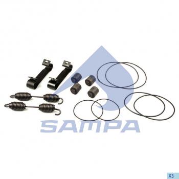 2 159 р. Ремкомплект BPW колодок тормозных (пружины,фиксаторы,ролики) SAMPA SAMPA 075.563  с доставкой в г. Керчь. Увеличить фотографию 1