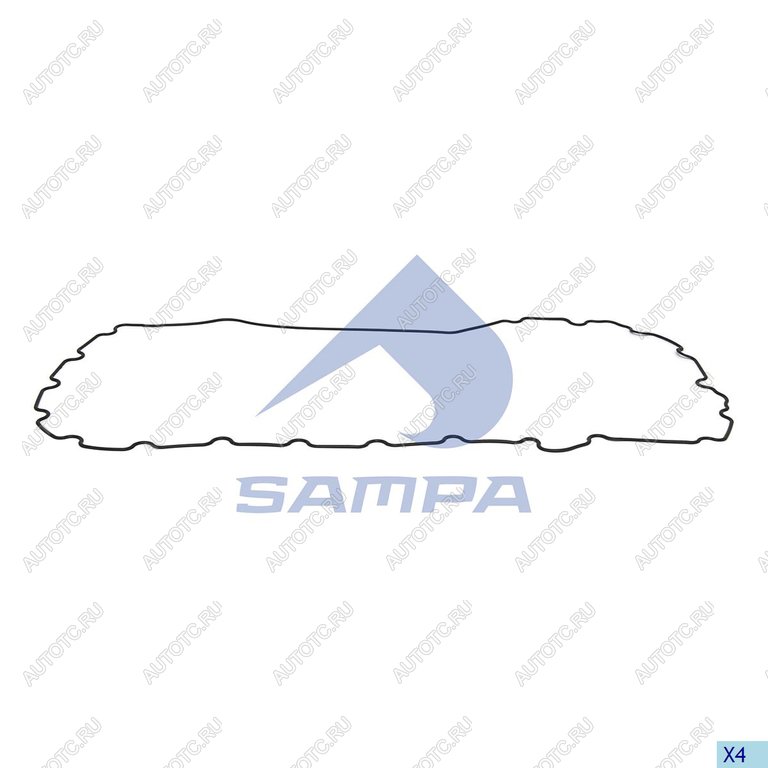 1 129 р. Прокладка VOLVO FH крышки двигателя боковой SAMPA SAMPA 035.361  с доставкой в г. Керчь