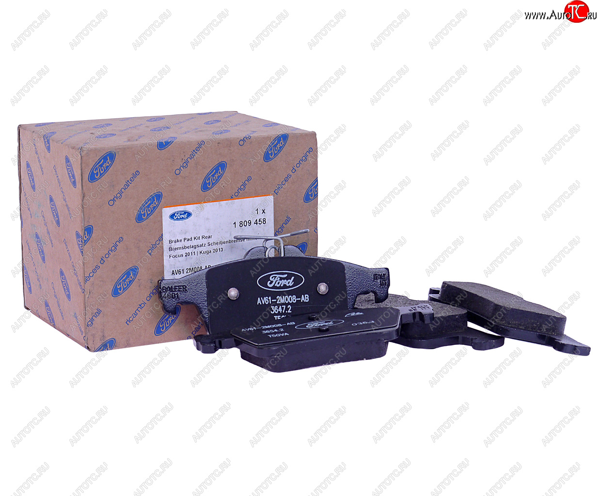9 549 р. Колодки тормозные FORD Focus (11-) задние (4шт.) OE FORD 1809458  с доставкой в г. Керчь