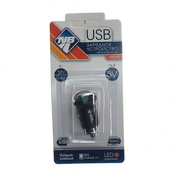 286 р. Устройство зарядное в прикуриватель 1USB + 1Type C 12-24V NOVA BRIGHT NOVA BRIGHT 48045  с доставкой в г. Керчь. Увеличить фотографию 1