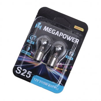 108 р. Лампа 12V P215W BAY15d блистер (2шт.) Long Life MEGAPOWER MEGAPOWER 370-33-050  с доставкой в г. Керчь. Увеличить фотографию 1