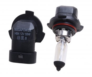 359 р. Лампа 12V HB4 55W P22d бокс (2шт.) Standart MEGAPOWER MEGAPOWER 370-33-043  с доставкой в г. Керчь. Увеличить фотографию 2