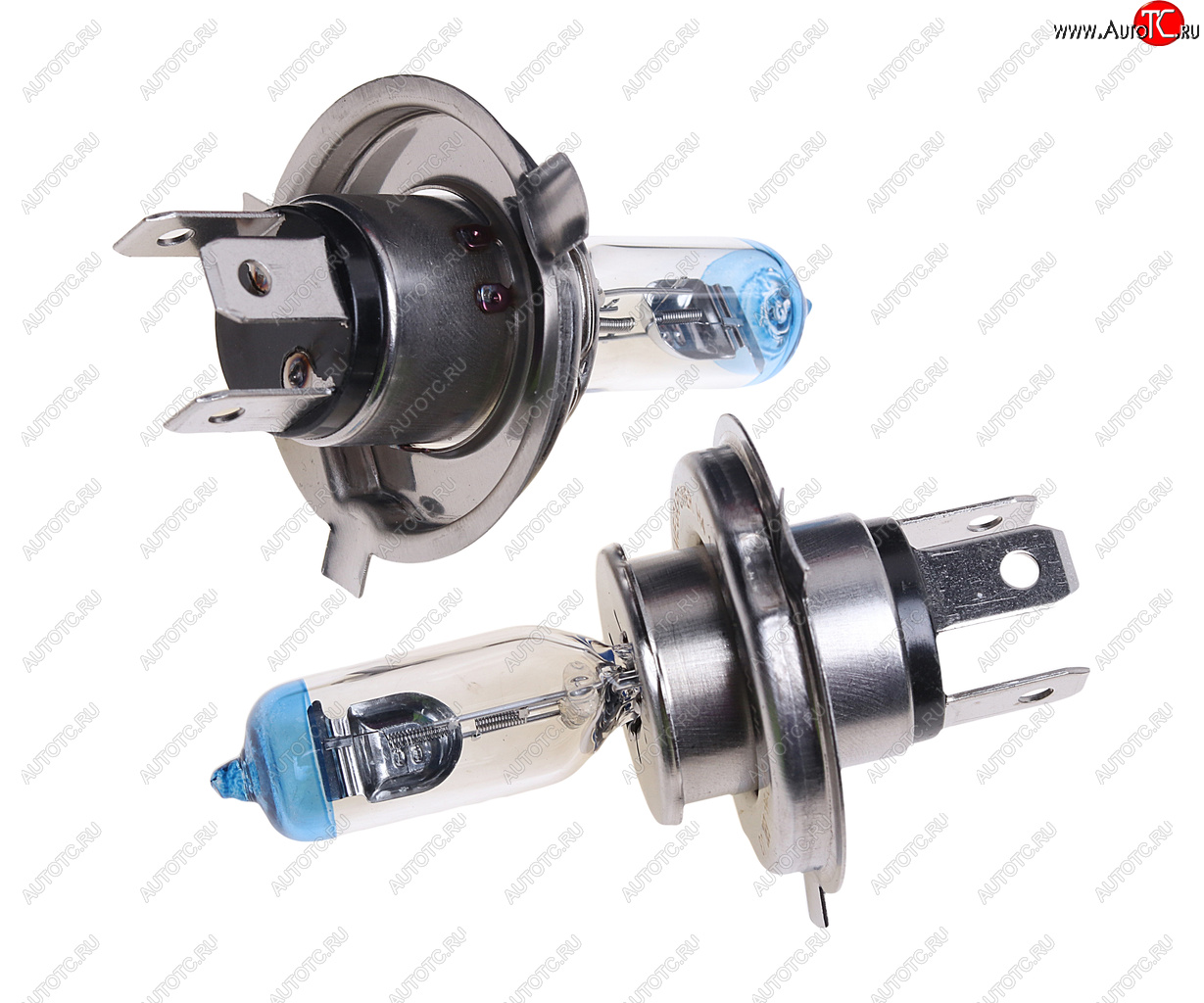 399 р. Лампа 12V H4 6055W P43t +50% бокс (2шт.) MEGAPOWER MEGAPOWER 370-33-019  с доставкой в г. Керчь