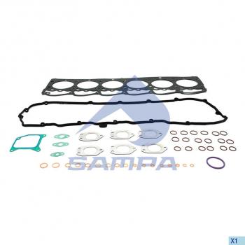 13 999 р. Прокладка головки блока DAF CF85,XF105 дв.MX265,300,340,375 комплект SAMPA SAMPA 050.754  с доставкой в г. Керчь. Увеличить фотографию 1