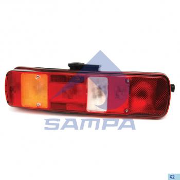 Фонарь задний VOLVO FH,FM правый (АМР-разъем боковой) SAMPA SAMPA 035.163