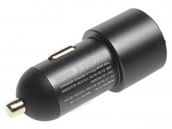2 179 р. Устройство зарядное в прикуриватель 1USB + 2 Type C 12V черное XO XO cc45 black  с доставкой в г. Керчь. Увеличить фотографию 2