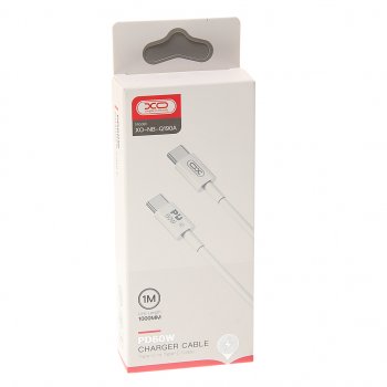 299 р. Кабель USB Type C-USB Type C 1м белый XO XO nb-q190a white  с доставкой в г. Керчь. Увеличить фотографию 2