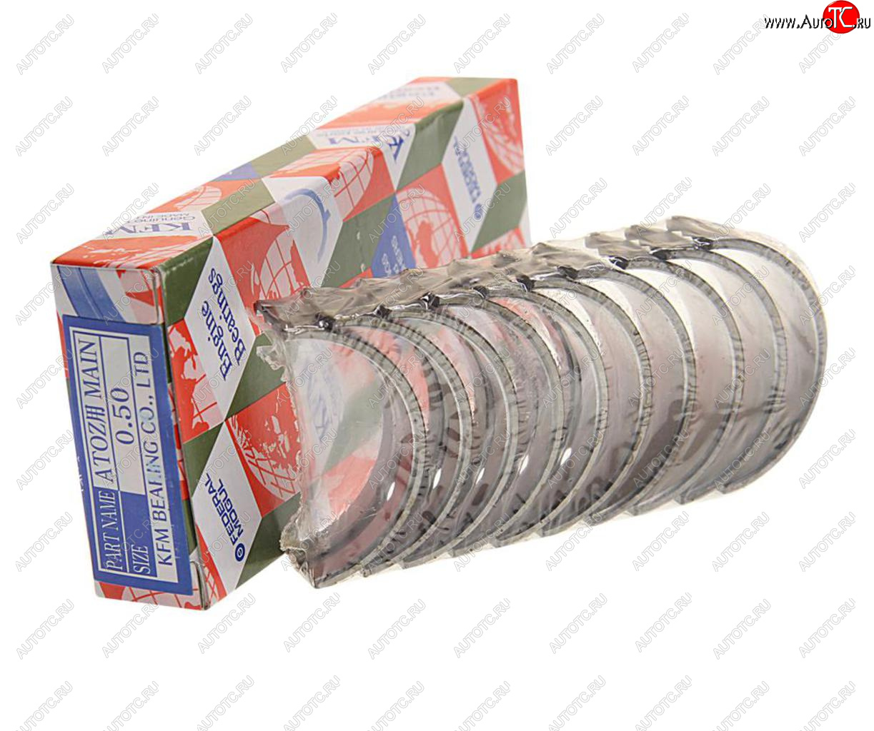 1 249 р. Вкладыши HYUNDAI Atos (01-),Getz (02-) (1.1) коренные d+0.50 комплект (10шт.) KFM KFM 21020-02592  с доставкой в г. Керчь