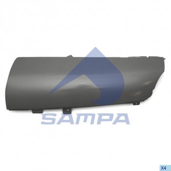 3 799 р. Панель VOLVO FH кабины угловая правая SAMPA SAMPA 18300028  с доставкой в г. Керчь. Увеличить фотографию 1