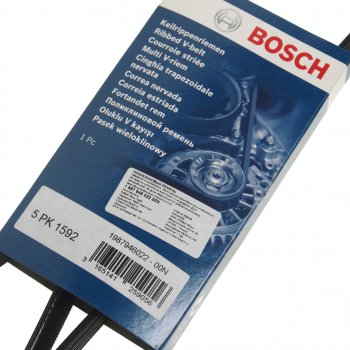1 089 р. Ремень приводной поликлиновой 5PK1592 BOSCH BOSCH 1987946022  с доставкой в г. Керчь. Увеличить фотографию 2