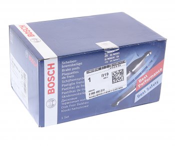 4 649 р. Колодки тормозные передние (4шт.) BOSCH Mercedes-Benz E-Class W211 дорестайлинг седан (2002-2006)  с доставкой в г. Керчь. Увеличить фотографию 3