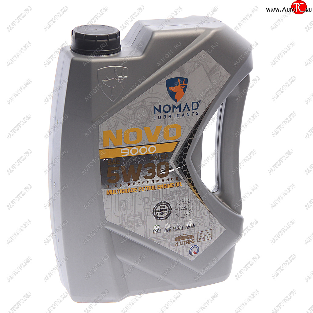 3 989 р. Масло моторное NOVO 9000 SP 5W30 синт.4л NOMAD NOMAD 6297000874661  с доставкой в г. Керчь