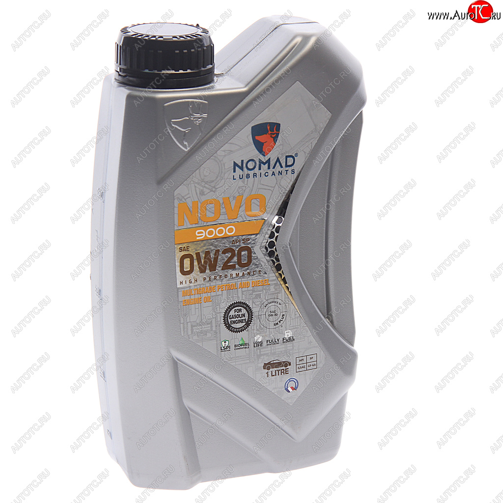 1 069 р. Масло моторное NOVO 9000 SP 0W20 синт.1л NOMAD NOMAD 6297001279311  с доставкой в г. Керчь