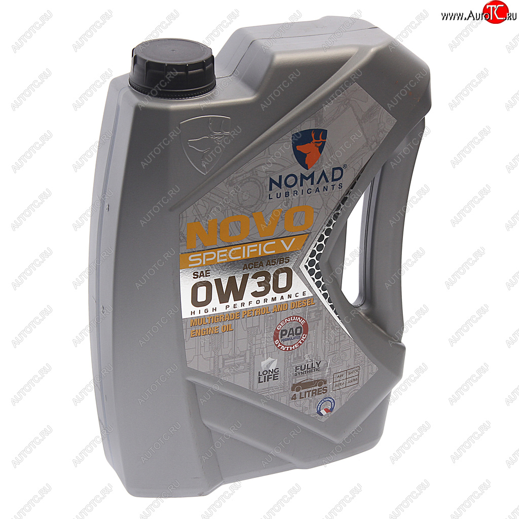 5 349 р. Масло моторное NOVO Specific V A5B5 0W30 синт.4л NOMAD NOMAD 6290360905839  с доставкой в г. Керчь