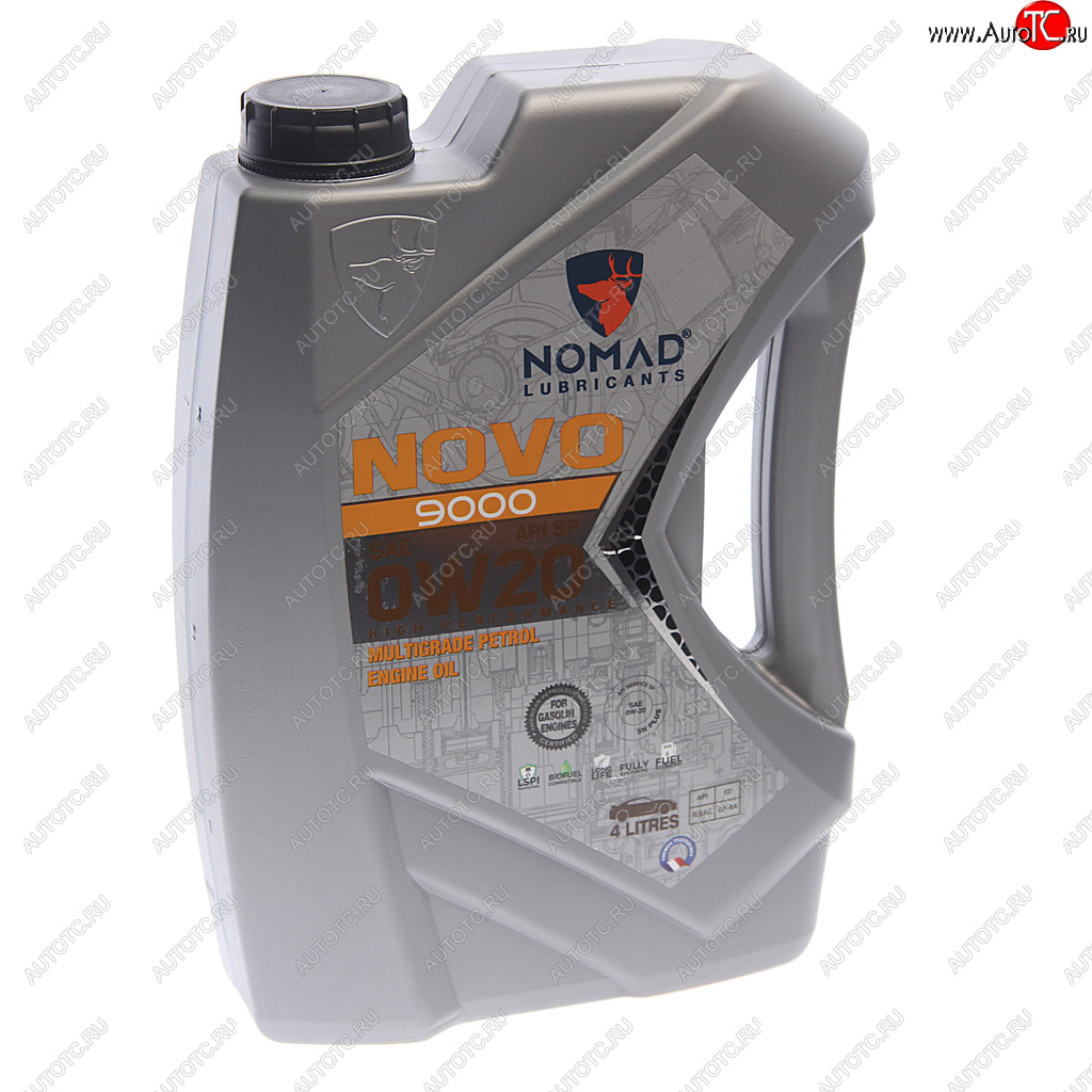 3 359 р. Масло моторное NOVO 9000 SP 0W20 синт.4л NOMAD NOMAD 6297001279328  с доставкой в г. Керчь