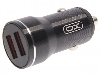 359 р. Устройство зарядное в прикуриватель 2USB 12V черное XO XO cc48 black  с доставкой в г. Керчь. Увеличить фотографию 1