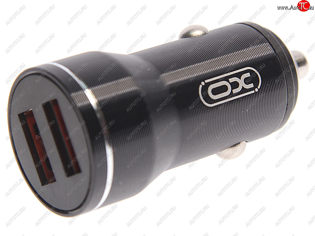 359 р. Устройство зарядное в прикуриватель 2USB 12V черное XO XO cc48 black  с доставкой в г. Керчь