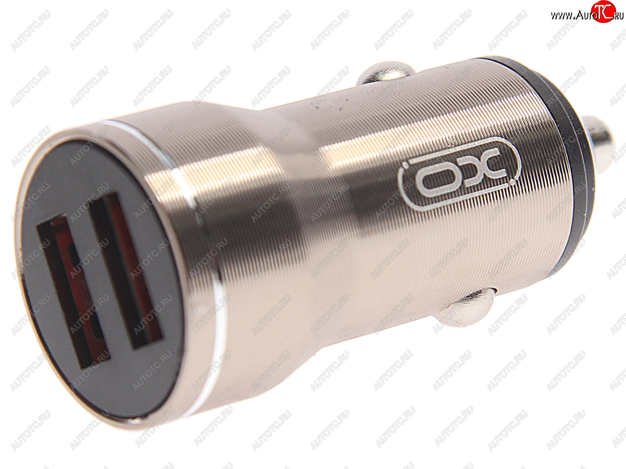 399 р. Устройство зарядное в прикуриватель 2USB 12V серое XO XO cc48 grey  с доставкой в г. Керчь