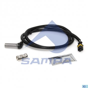 1 269 р. Датчик АБС MAN TGA колеса переднего правого SAMPA SAMPA 096.332  с доставкой в г. Керчь. Увеличить фотографию 1