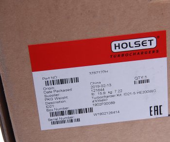 35 999 р. Турбокомпрессор CUMMINS ISF 2.8 ЕВРО-4 модель HE200WG HOLSET HOLSET 3787122h HOLSET 3787122h  с доставкой в г. Керчь. Увеличить фотографию 7