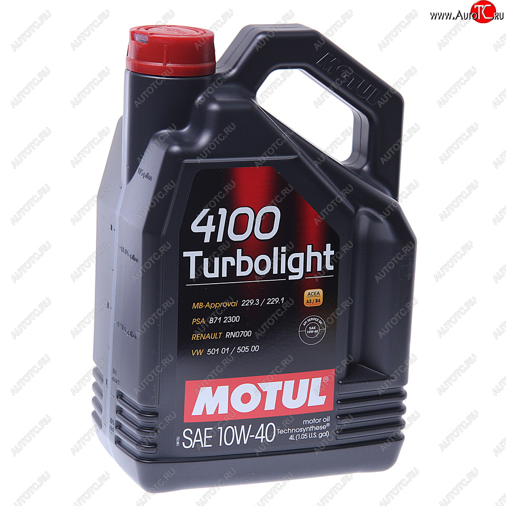 3 399 р. Масло моторное 4100 TURBOLIGHT 10W40 п/синт.4л MOTUL MOTUL 109462 MOTUL 109462  с доставкой в г. Керчь