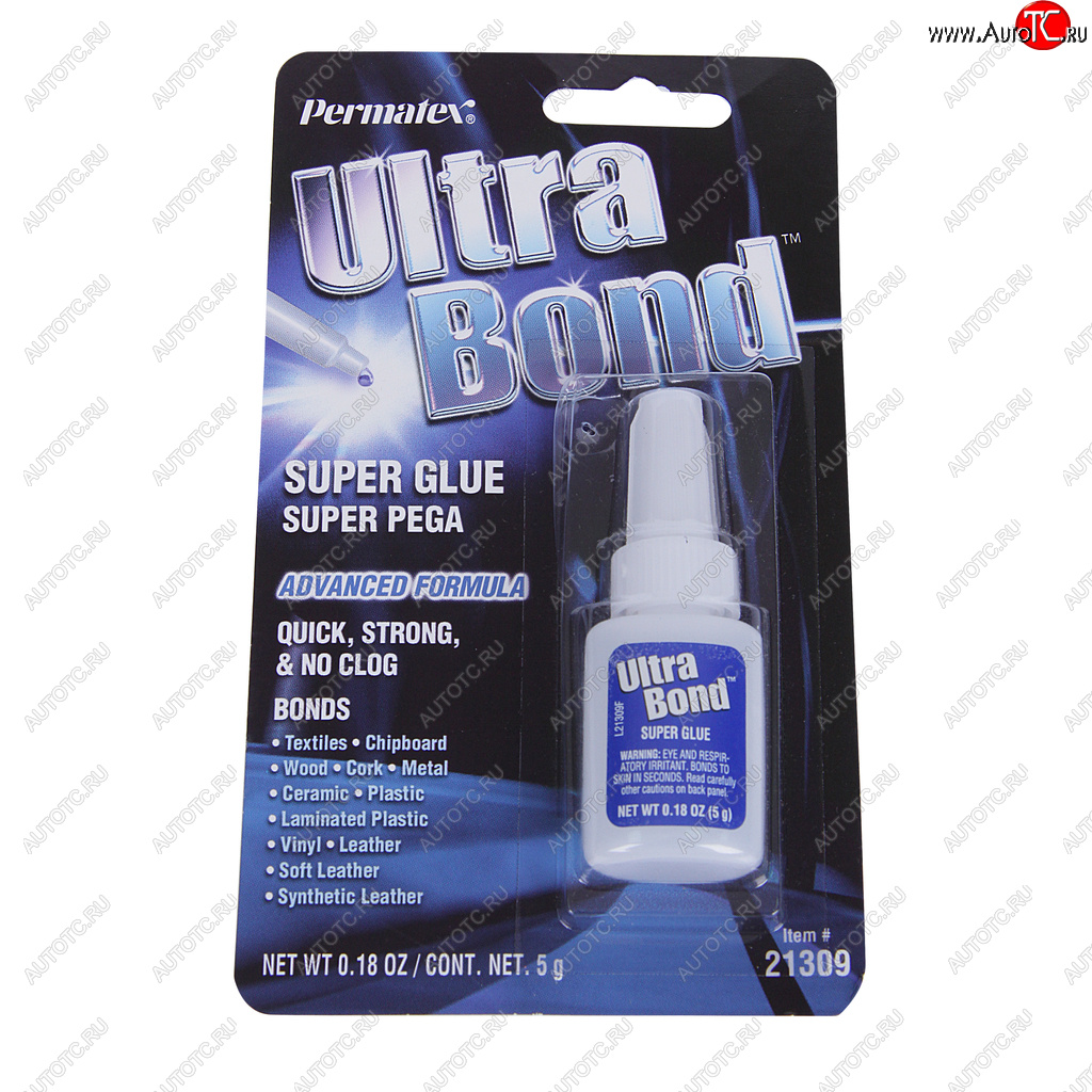 639 р. Клей-супер универсальный гель 5г Ultra Bond PERMATEX PERMATEX 21309  с доставкой в г. Керчь