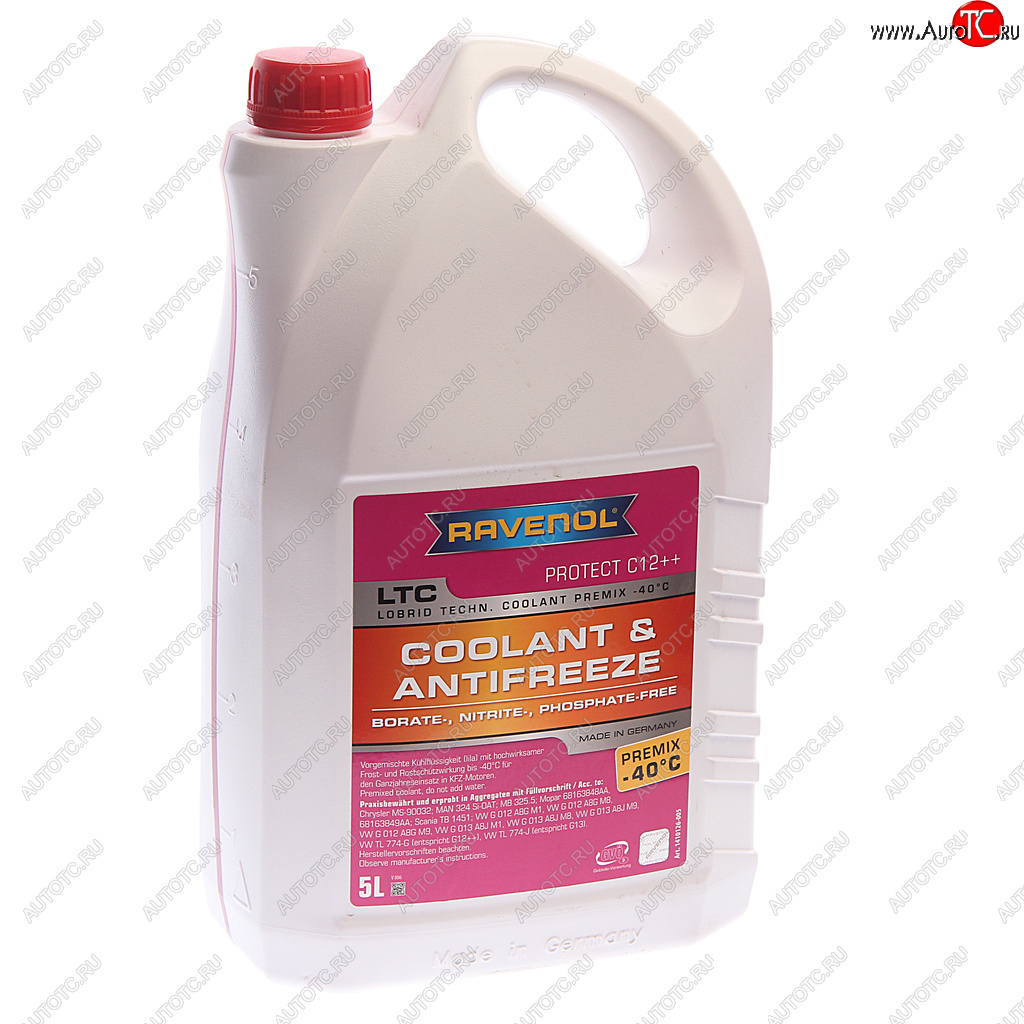 3 499 р. Антифриз красный -40C 5л C12 готовый RAVENOL RAVENOL 1410126005 RAVENOL 1410126005  с доставкой в г. Керчь