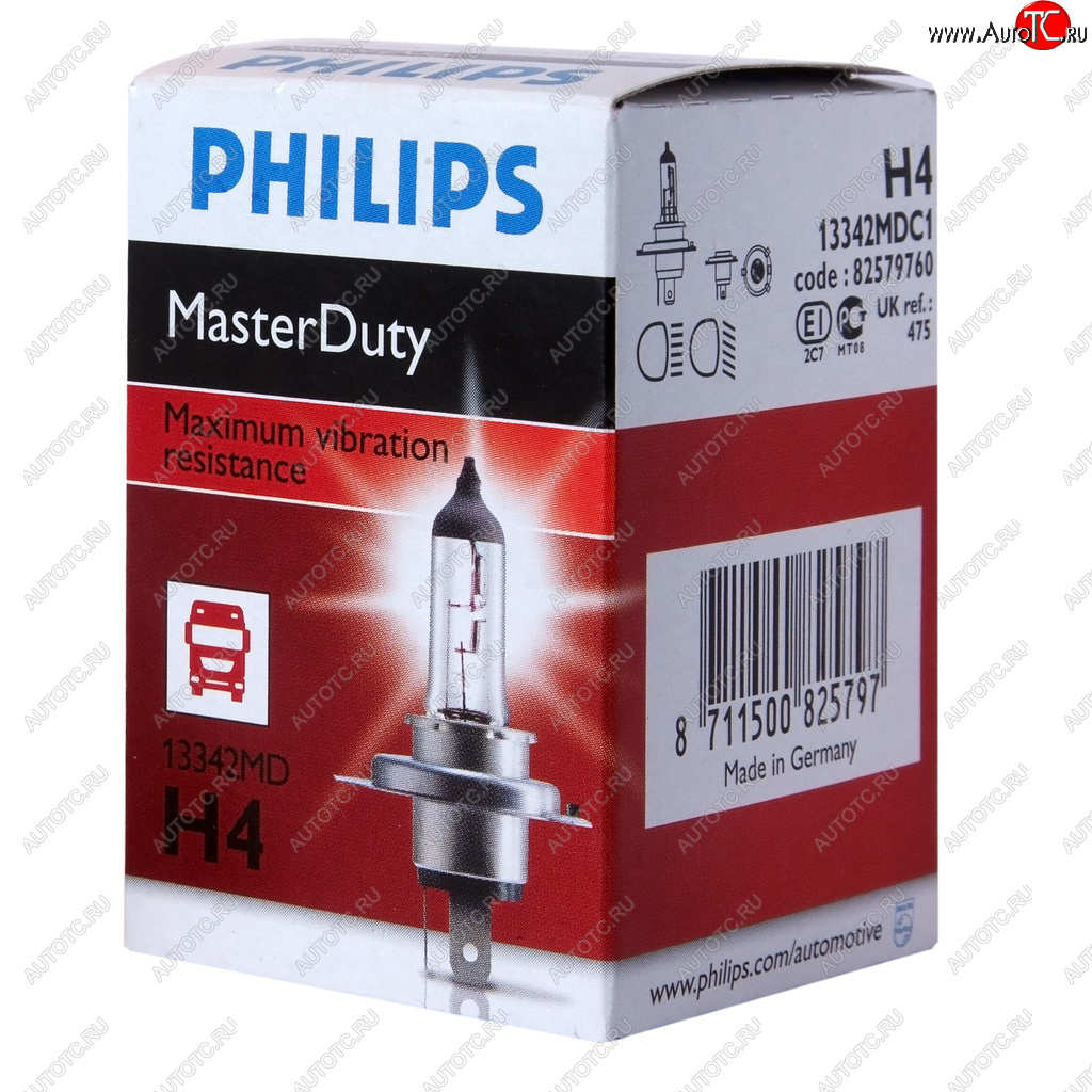 429 р. Лампа 24V H4 7570W P43t-38 Master Duty PHILIPS PHILIPS 13342mdc1  с доставкой в г. Керчь