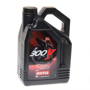 8 549 р. Масло моторное для 4-х тактных двигателей 300V 4T FACTOTY LINE 10W40 синт.4л MOTUL MOTUL 104121  с доставкой в г. Керчь. Увеличить фотографию 1