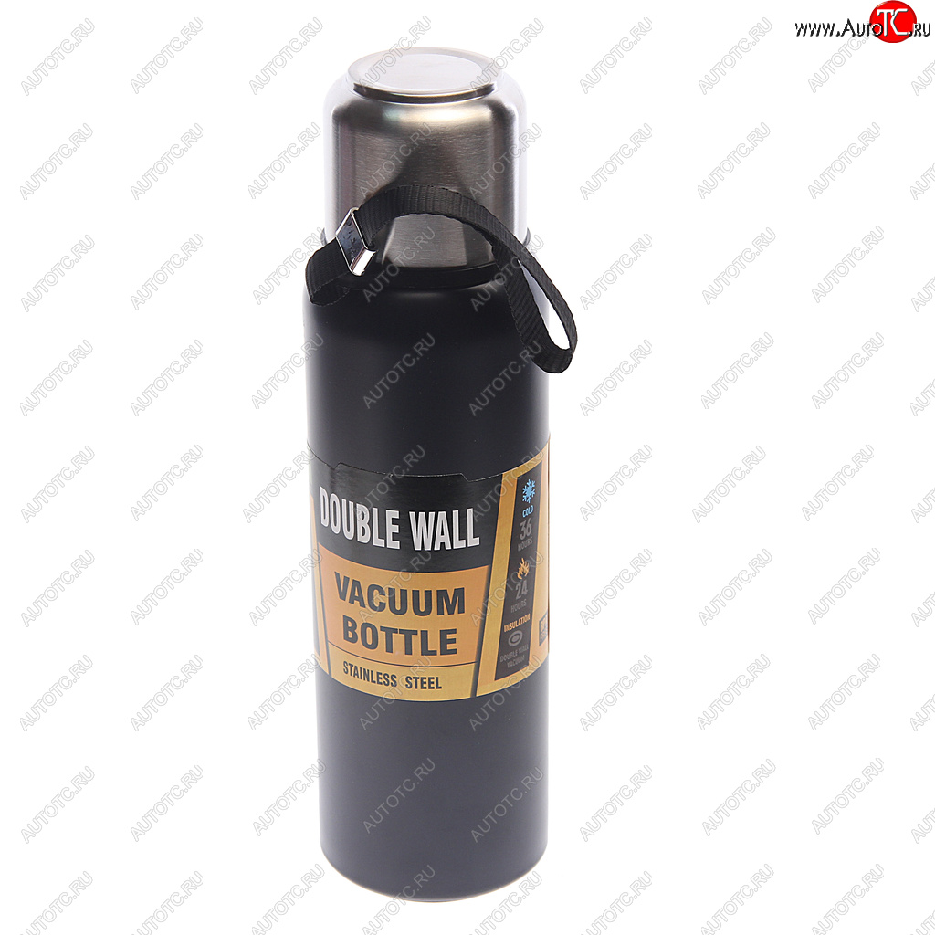 1 239 р. Термос 0.75л нержавеющая сталь 304 черный NO NAME b070016 black  с доставкой в г. Керчь