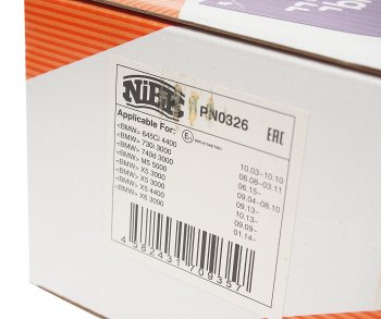 4 699 р. Колодки тормозные задние (4шт.) NIBK BMW X6 E71 дорестайлинг (2008-2012)  с доставкой в г. Керчь. Увеличить фотографию 3