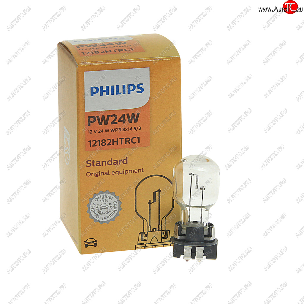 2 099 р. Лампа 12V PW24W WP3.3x14.5/4 PHILIPS PHILIPS 12182htrc1 PHILIPS 12182htrc1  с доставкой в г. Керчь