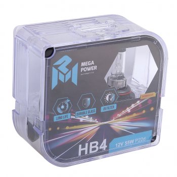 429 р. Лампа 12V HB4 55W P22d бокс (2шт.) Long Life MEGAPOWER MEGAPOWER 370-33-042  с доставкой в г. Керчь. Увеличить фотографию 4