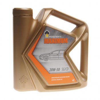 1 169 р. Масло моторное MAXIMUM 20W50 SG/CD мин.4л РОСНЕФТЬ РОСНЕФТЬ 40814542 РОСНЕФТЬ 40814542  с доставкой в г. Керчь. Увеличить фотографию 1