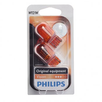 699 р. Лампа 12V WY21W W3x16d желтая блистер (2шт.) Yellow PHILIPS PHILIPS 12071b2  с доставкой в г. Керчь. Увеличить фотографию 1