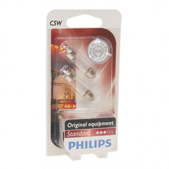 186 р. Лампа 24V C5W SV8.5-8 блистер (2шт.) PHILIPS PHILIPS 13844b2  с доставкой в г. Керчь. Увеличить фотографию 1