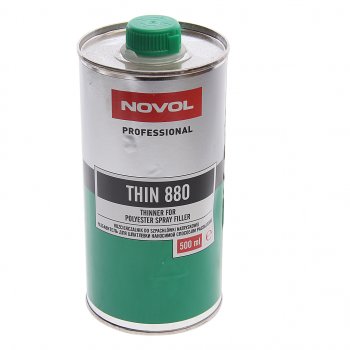 519 р. Разбавитель THIN 880 для жидкой шпатлевки 500мл NOVOL NOVOL 32201  с доставкой в г. Керчь. Увеличить фотографию 1